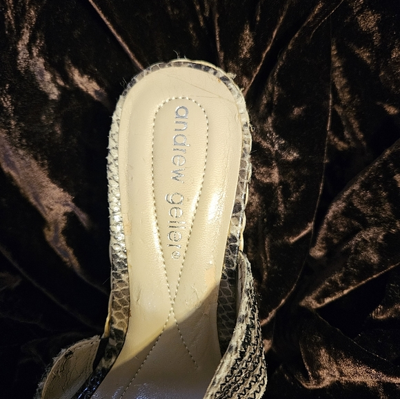 Andrew Geller slide on wedge Sandals - Picture 4 of 6